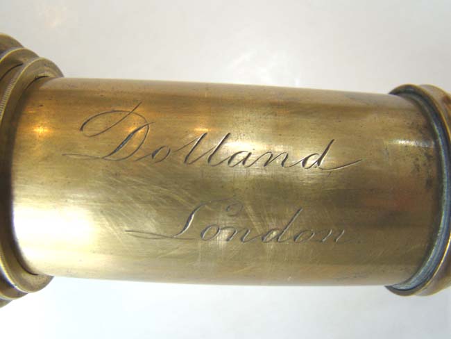A Superb Antique English Three-Draw Telescope signed 'DOLLAND, LONDON, circa 1825 — image 2